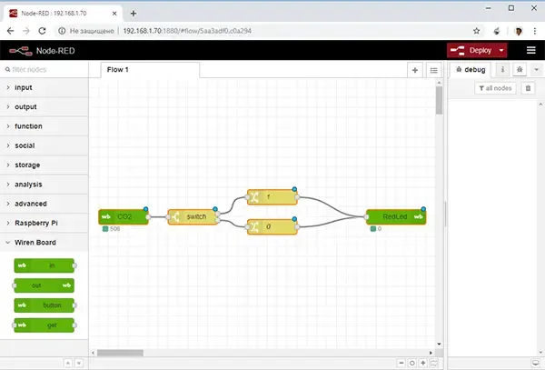 Установка Node-RED на контроллер Wiren Board