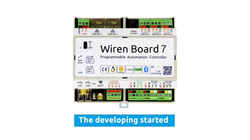We started developing a new Wiren Board 7
