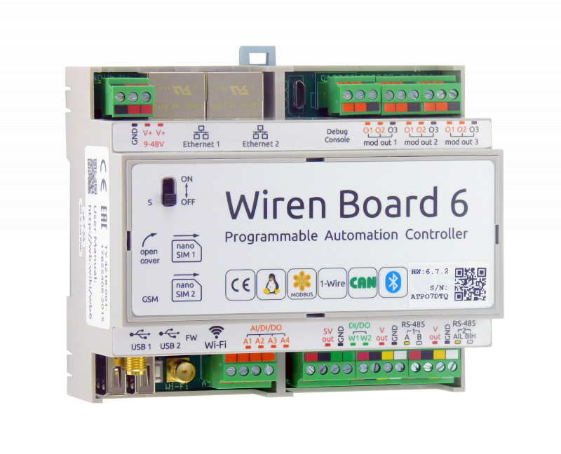  Updated controller Wiren Board 6.7