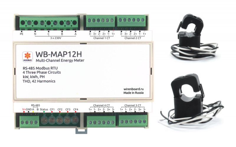 Многоканальные счётчики электроэнергии серии WB-MAP