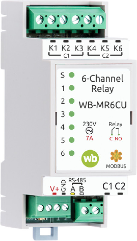 Новый компактный модуль реле WB-MR6CU уже в продаже