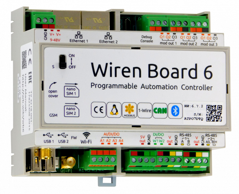 Wiren Board 6.7 controller upgrade