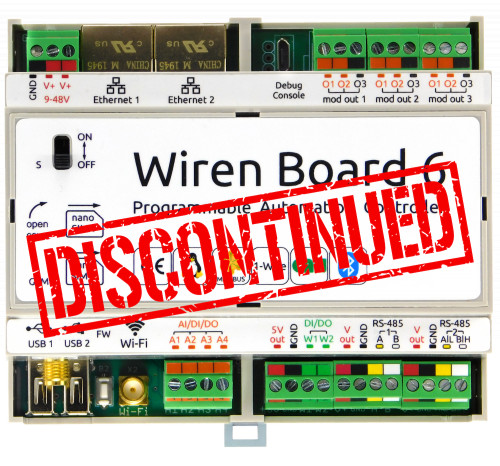 Контроллер Wiren Board 6 снят с производства