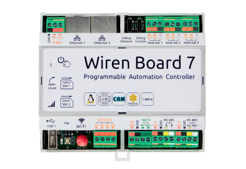 Updated Wiren Board 7.4 controller