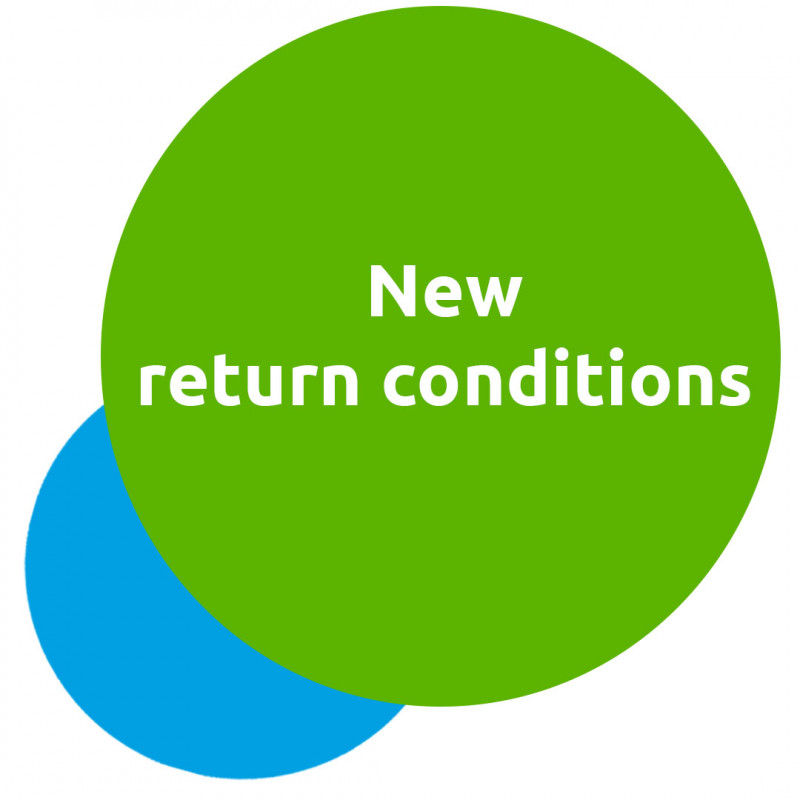 New extended conditions of return and trade-in