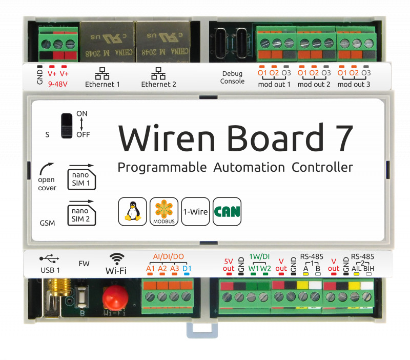 Wiren Board 7 controller arrived at the warehouse!