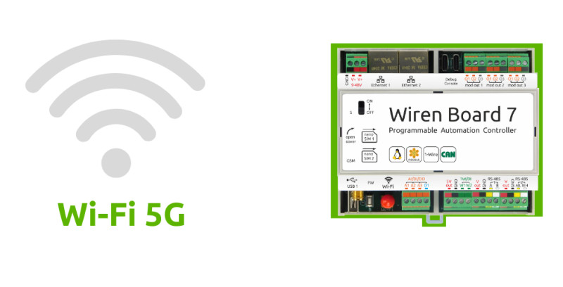 Поддержка 5 ГГц Wi-Fi в контроллерах Wiren Board