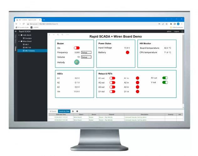 ​Rapid SCADA is available on Wiren Board controllers