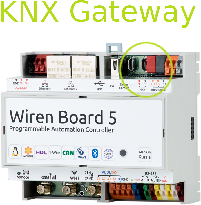 Wiren Board 5 - управляющий контроллер для шины KNX