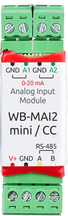 Analog input module WB-MAI2-mini/CC