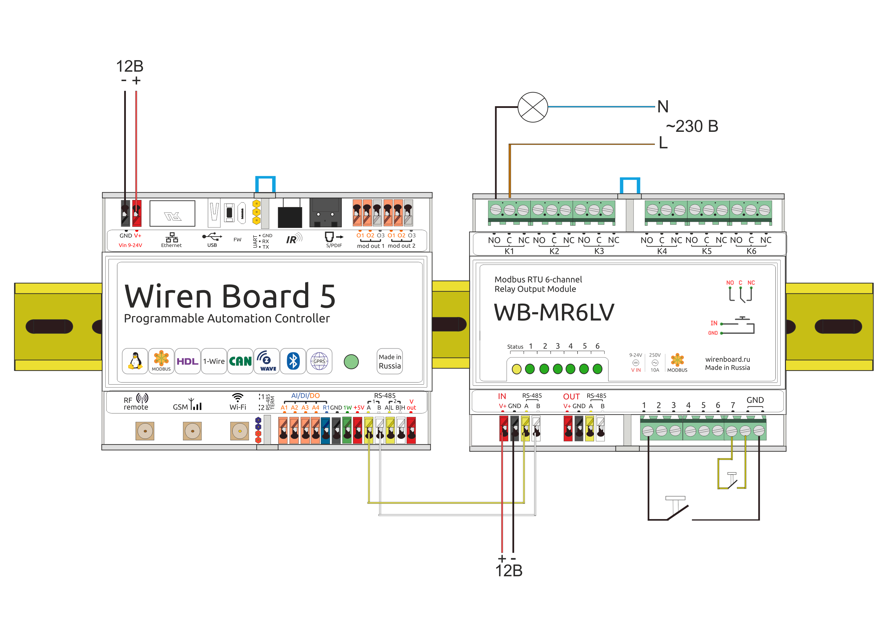 C 6 board. WB-mr6-lv. Wiren Board реле. Контроллер Wiren Board.