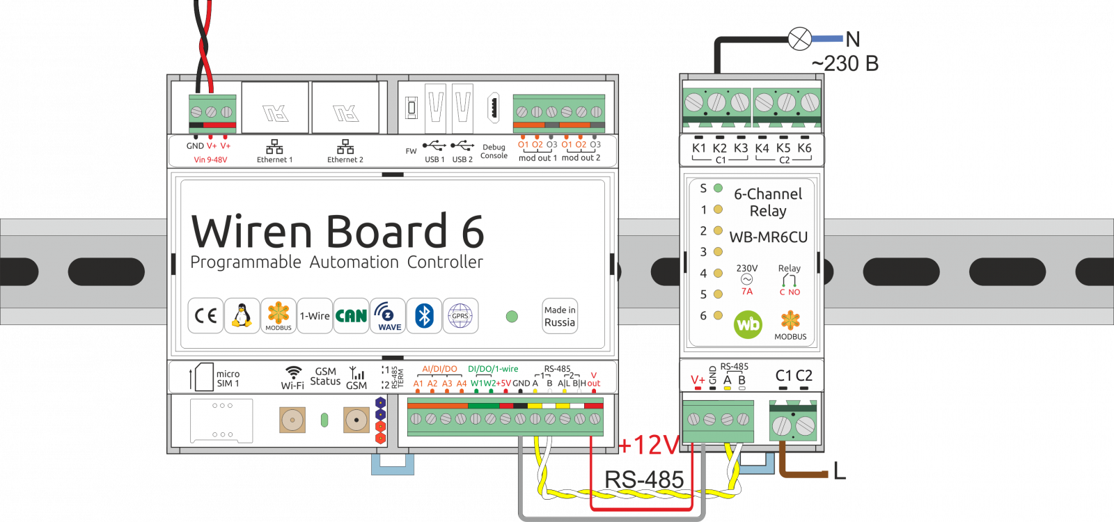 Файл:Installation WB5+WB-MRMR2-mini.png - Wiren Board