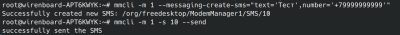 Отправка смс с использованием mmcli