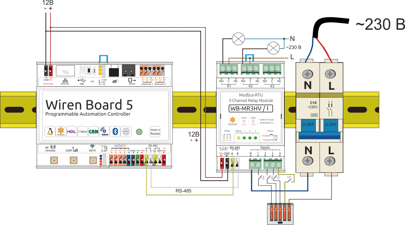 E 1 2 c v 2. Wiren Board схема подключения. Wiren Board 6 схемы подключения. Модуль реле WB-mr6c v.2. Контроллер Wiren Board.