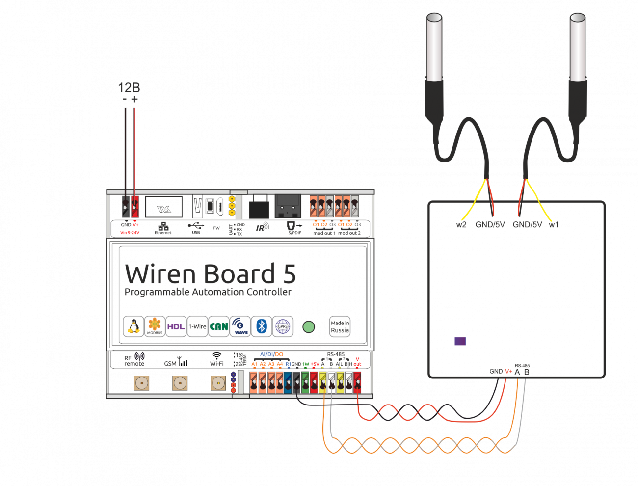 Wiren board схема подключения